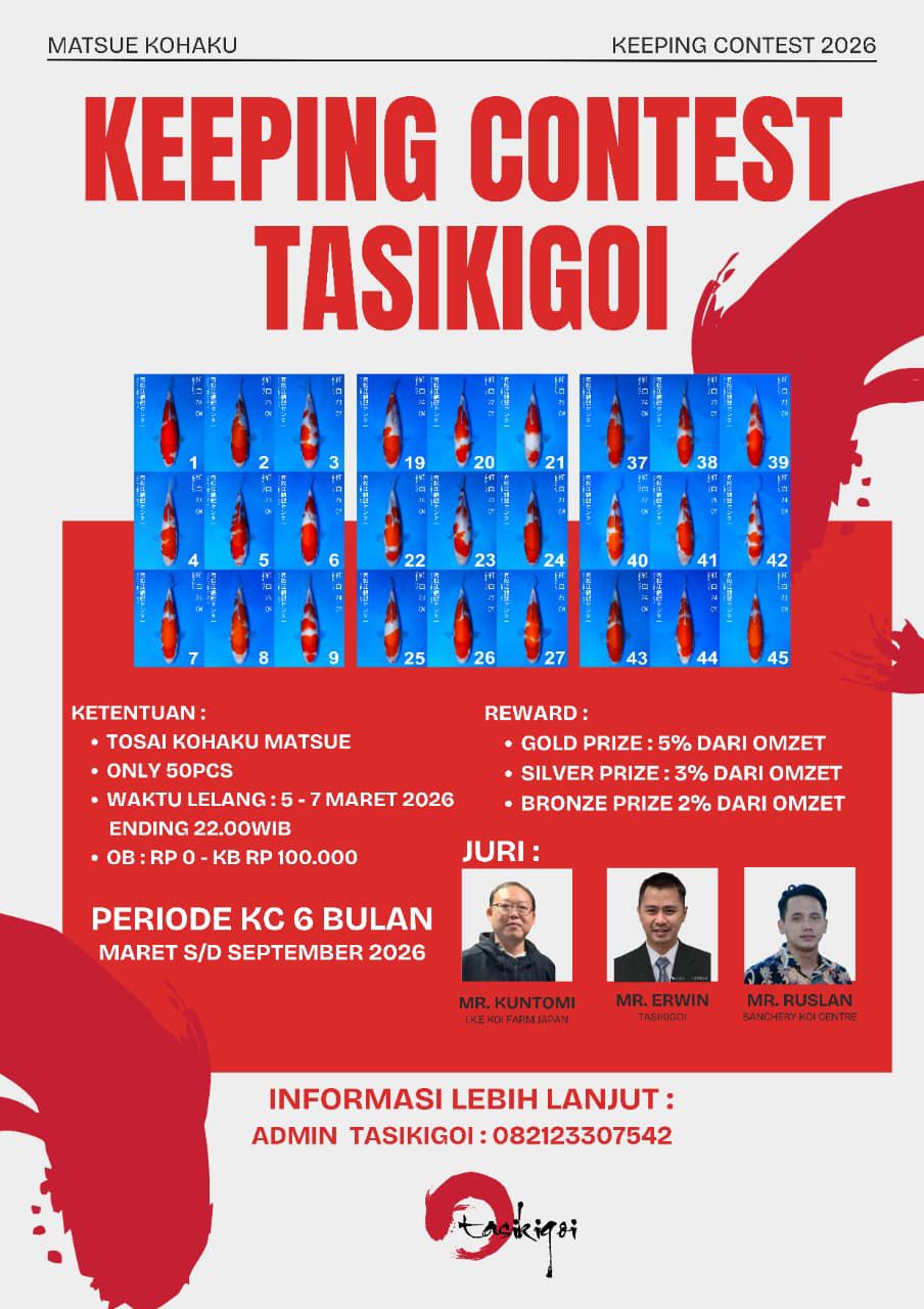 Lelang Koi Online, Jual Beli Ikan Koi, Pasar Koi Terbaik, Agen Lelang Koi, Penawaran Koi Berkualitas, Harga Jual Koi, Lelang Ikan Koi Import, Beli Koi Online, Jual Koi Murah, Koi Showroom, Penjual Koi Terpercaya, Lelang Koi Jakarta, Jual Koi Lokal, Koi Kualitas Unggul, Harga Terbaik Koi, Jual Koi Indukan, Lelang Ikan Hias Koi, Pasar Koi Indonesia, Beli Koi Berkualitas Tinggi, Koi Farm Terbesar, Jual Beli Koi Impor, Lelang Ikan Koi Kualitas Premium, Daftar Harga Koi Terbaru, Pusat Jual Beli Koi, Info Lelang Koi Hari Ini.